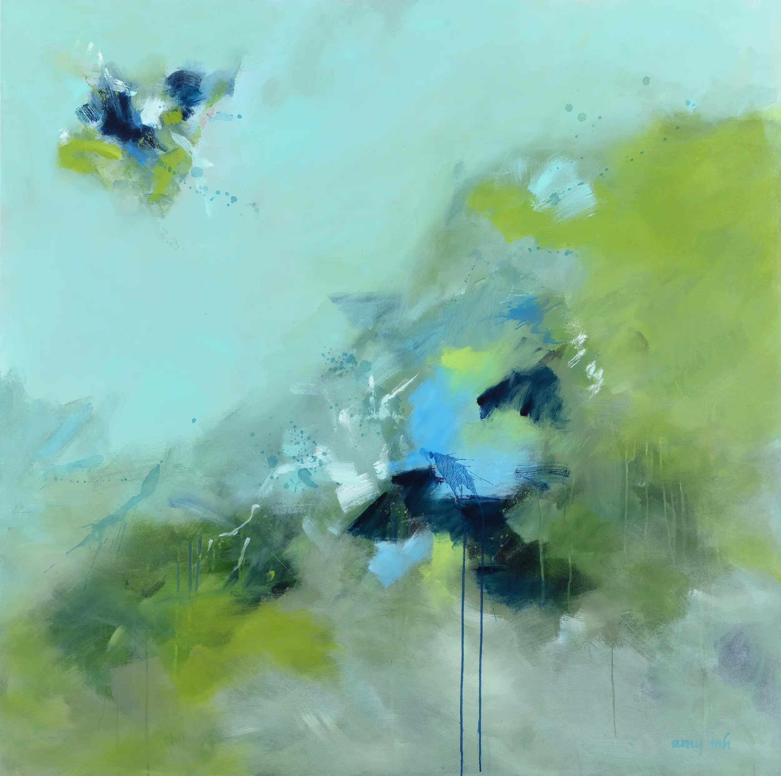 Amy Moglia Heuerman Gravity 60x60 inches